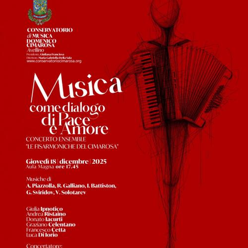 Al Conservatorio “Domenico Cimarosa” il concerto “Musica come dialogo di Pace e Amore”