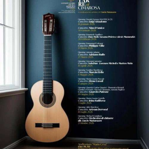 Rassegna Internazionale Chitarre al “Domenico Cimarosa” 