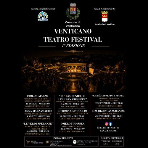 Venticano accende i riflettori sul teatro: prima edizione del Venticano Teatro Festival