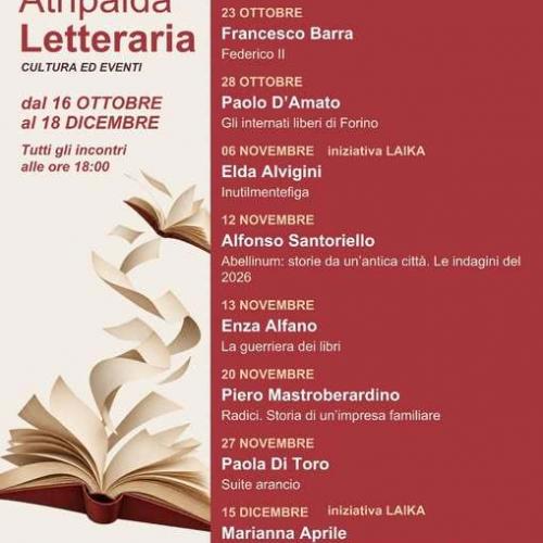 "Atripalda Letteraria", dieci appuntamenti con la cultura